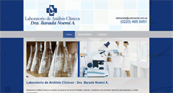 Desktop Screenshot of laboratoriodeanalisisclinicosdrabarada.com