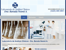 Tablet Screenshot of laboratoriodeanalisisclinicosdrabarada.com